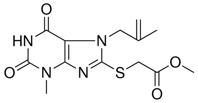 METHYL {[3-METHYL-7-(2-METHYL-2-PROPENYL)-2,6-DIOXO-2,3,6,7-TETRAHYDRO-1H-PURIN-8-YL]SULFANYL}ACETATE