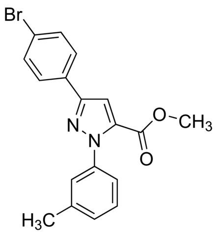 Methyl 3-(4-bromophenyl)-1-<i>m</i>-tolyl-1<i>H</i>-pyrazole-5-carboxylate