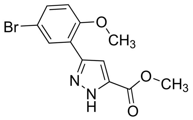 Methyl 3-(5-bromo-2-methoxyphenyl)-1<i>H</i>-pyrazole-5-carboxylate