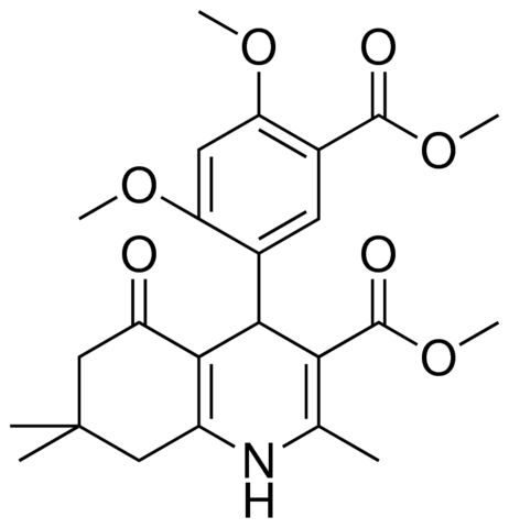 METHYL 4-[2,4-DIMETHOXY-5-(METHOXYCARBONYL)PHENYL]-2,7,7-TRIMETHYL-5-OXO-1,4,5,6,7,8-HEXAHYDRO-3-QUINOLINECARBOXYLATE