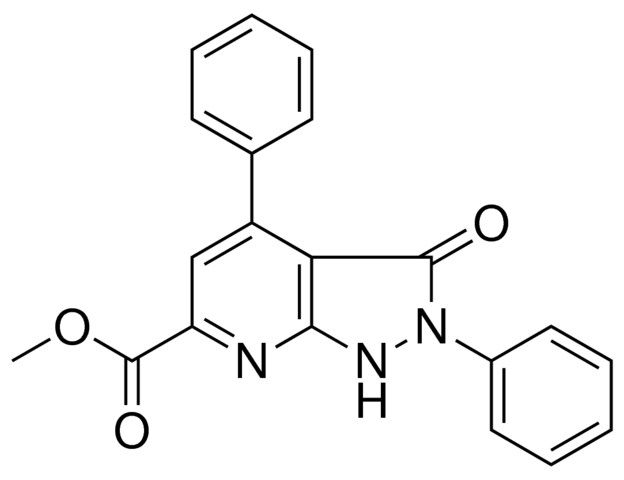 METHYL 3-OXO-2,4-DIPHENYL-2,3-DIHYDRO-1H-PYRAZOLO(3,4-B)PYRIDINE-6-CARBOXYLATE