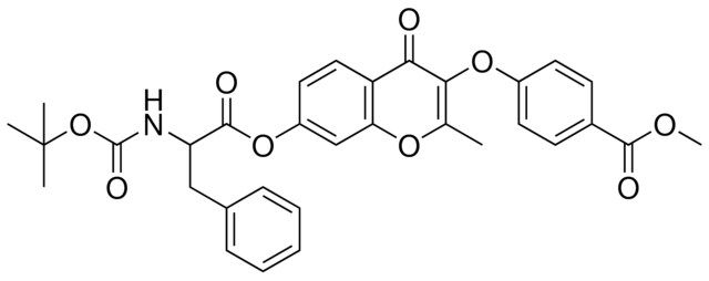 METHYL 4-{[7-({2-[(TERT-BUTOXYCARBONYL)AMINO]-3-PHENYLPROPANOYL}OXY)-2-METHYL-4-OXO-4H-CHROMEN-3-YL]OXY}BENZOATE