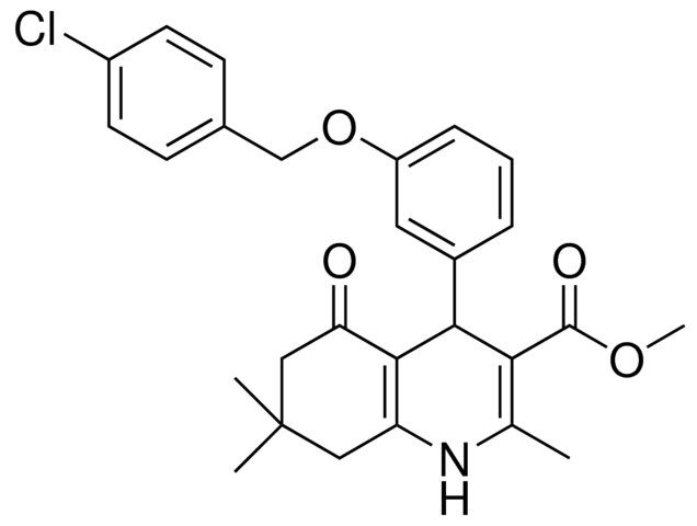 METHYL 4-(3-((4-CHLOROBENZYL)OXY)PHENYL)-2,7,7-TRIMETHYL-5-OXO-1,4,5,6,7,8-HEXAHYDRO-3-QUINOLINECARBOXYLATE