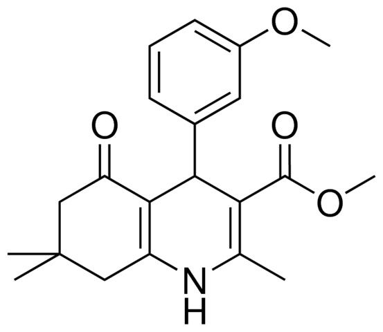 METHYL 4-(3-METHOXYPHENYL)-2,7,7-TRIMETHYL-5-OXO-1,4,5,6,7,8-HEXAHYDRO-3-QUINOLINECARBOXYLATE