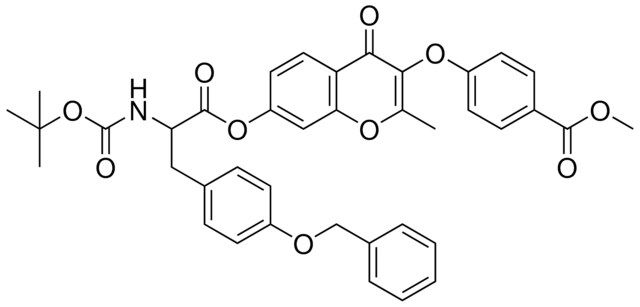 METHYL 4-{[7-({3-[4-(BENZYLOXY)PHENYL]-2-[(TERT-BUTOXYCARBONYL)AMINO]PROPANOYL}OXY)-2-METHYL-4-OXO-4H-CHROMEN-3-YL]OXY}BENZOATE