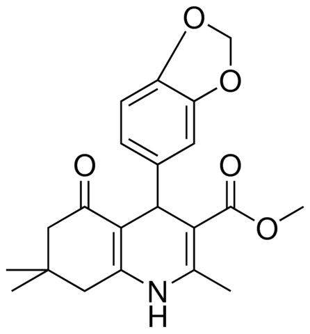 METHYL 4-(1,3-BENZODIOXOL-5-YL)-2,7,7-TRIMETHYL-5-OXO-1,4,5,6,7,8-HEXAHYDRO-3-QUINOLINECARBOXYLATE