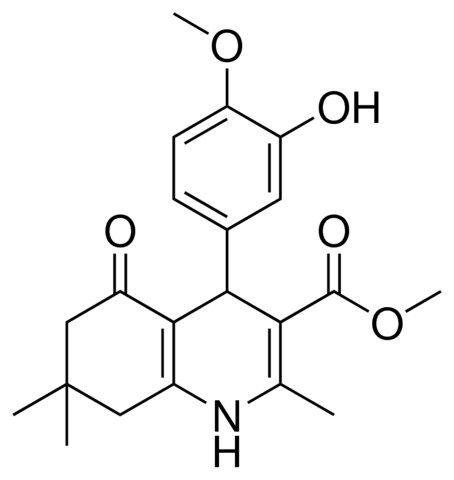 METHYL 4-(3-HYDROXY-4-METHOXYPHENYL)-2,7,7-TRIMETHYL-5-OXO-1,4,5,6,7,8-HEXAHYDRO-3-QUINOLINECARBOXYLATE