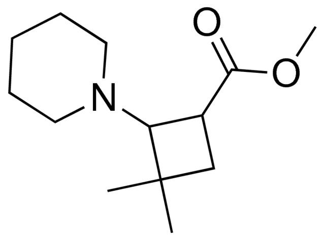 methyl 3,3-dimethyl-2-(1-piperidinyl)cyclobutanecarboxylate