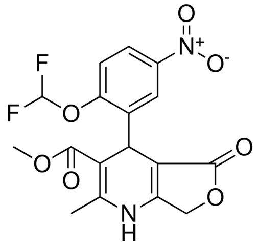 METHYL 4-[2-(DIFLUOROMETHOXY)-5-NITROPHENYL]-2-METHYL-5-OXO-1,4,5,7-TETRAHYDROFURO[3,4-B]PYRIDINE-3-CARBOXYLATE