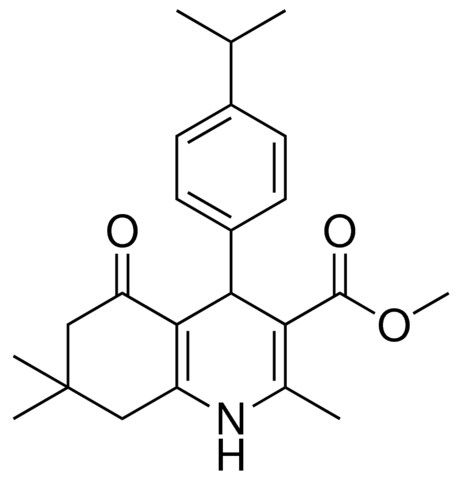 METHYL 4-(4-ISOPROPYLPHENYL)-2,7,7-TRIMETHYL-5-OXO-1,4,5,6,7,8-HEXAHYDRO-3-QUINOLINECARBOXYLATE