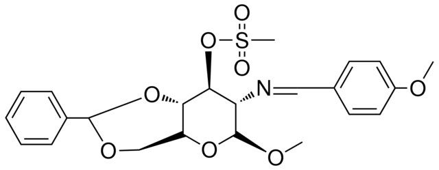 METHYL 4,6-O-BENZYLIDENE-2-DEOXY-2-[(4-METHOXYBENZYLIDENE)AMINO]-3-O-(METHYLSULFONYL)-BETA-L-GLUCOPYRANOSIDE