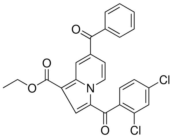 ETHYL 7-BENZOYL-3-(2,4-DICHLOROBENZOYL)-1-INDOLIZINECARBOXYLATE