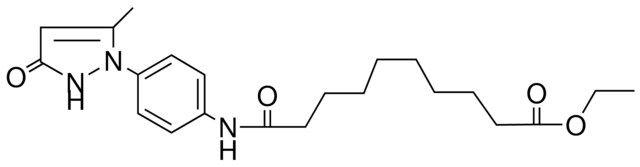 ETHYL 9-(4-(3-METHYL-5-OXO-3-PYRAZOLIN-2-YL)-PHENYLCARBAMOYL)NONANOATE