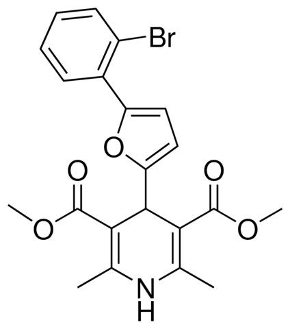 DIMETHYL 4-(5-(2-BROMOPHENYL)-2-FURYL)-2,6-DIMETHYL-1,4-DIHYDRO-3,5-PYRIDINEDICARBOXYLATE