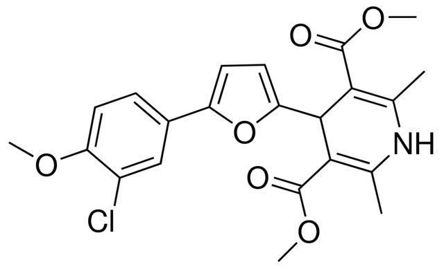 DIMETHYL 4-(5-(3-CHLORO-4-METHOXYPHENYL)-2-FURYL)-2,6-DIMETHYL-1,4-DIHYDRO-3,5-PYRIDINEDICARBOXYLATE