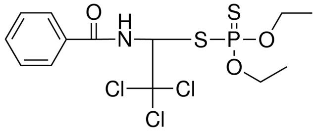 DITHIOPHOSPHORIC ACID S-(1-BENZOYLAMINO-TRICHLORO-ET) ESTER O,O'-DIETHYL ESTER