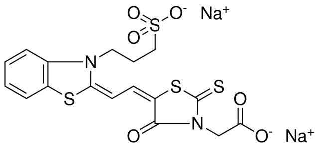 DISODIUM {(5E)-4-OXO-5-[(2E)-2-(3-(3-SULFONATOPROPYL)-1,3-BENZOTHIAZOL-2(3H)-YLIDENE)ETHYLIDENE]-2-THIOXO-1,3-THIAZOLIDIN-3-YL}ACETATE