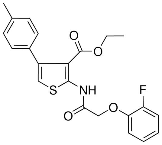 ET 2-(((2-FLUOROPHENOXY)ACETYL)AMINO)-4-(4-METHYLPHENYL)-3-THIOPHENECARBOXYLATE