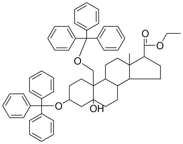 ET 5-HO-3-BETA,19-BIS(TRIPHENYLMETHOXY)-5-BETA-ANDROSTANE-17-BETA-CARBOXYLATE