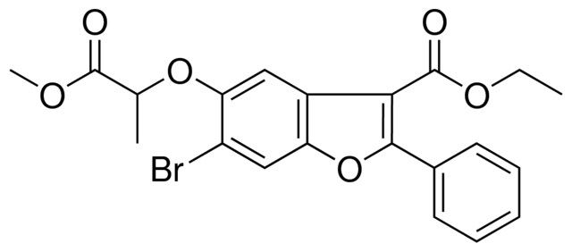 ET 6-BR-5-(2-METHOXY-1-METHYL-2-OXOETHOXY)-2-PHENYL-1-BENZOFURAN-3-CARBOXYLATE