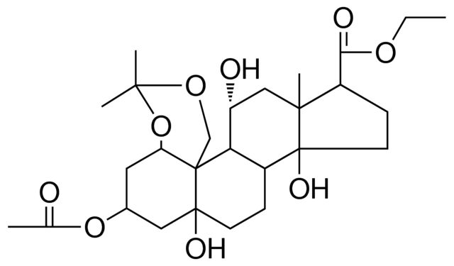 ET 3-B-ACO-1-B,5,11-A,14,19-PENTA-HO-5-B,14-BETA-ANDROSTANE-17-BETA-CARBOXYLATE