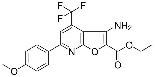 ET 3-AMINO-6-(4-MEO-PHENYL)-4-(TRIFLUOROMETHYL)FURO(2,3-B)PYRIDINE-2-CARBOXYLATE