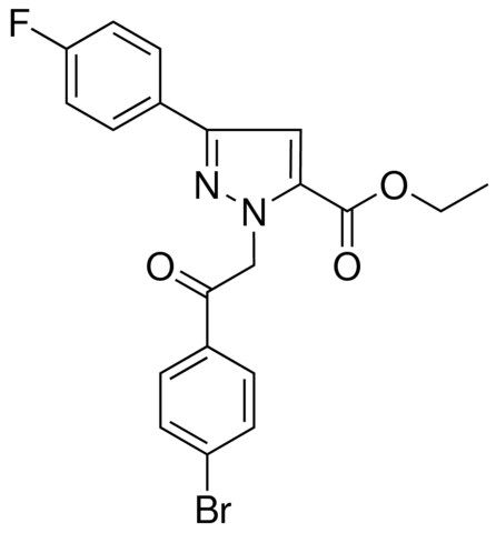 ET 1-(2-(4-BROMOPHENYL)-2-OXOETHYL)-3-(4-FLUOROPHENYL)-1H-PYRAZOLE-5-CARBOXYLATE