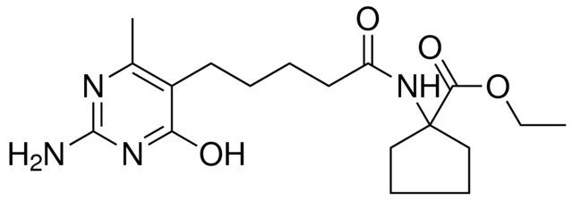 ET 1((5-(2-AMINO-4-HO-6-ME-5-PYRIMIDINYL)PENTANOYL)AMINO)CYCLOPENTANECARBOXYLATE