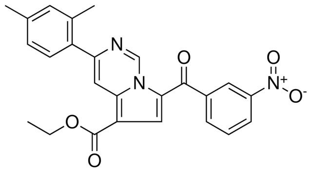 ET 3-(2,4-DIMETHYL-PH)-7-(3-NITROBENZOYL)PYRROLO(1,2-C)PYRIMIDINE-5-CARBOXYLATE