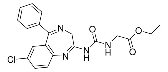 Ethyl ({[(7-chloro-5-phenyl-3H-1,4-benzodiazepin-2-yl)amino]carbonyl}amino)acetate