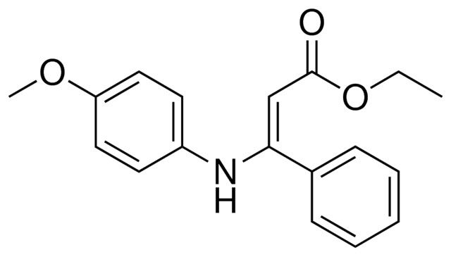 ethyl (2E)-3-(4-methoxyanilino)-3-phenyl-2-propenoate