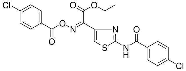 ETHYL (2Z)-{2-[(4-CHLOROBENZOYL)AMINO]-1,3-THIAZOL-4-YL}{[(4-CHLOROBENZOYL)OXY]IMINO}ETHANOATE