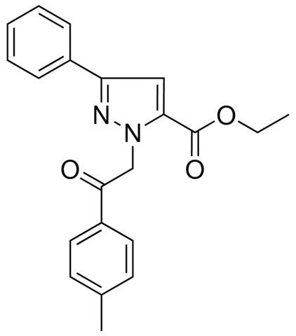 ETHYL 1-(2-(4-METHYLPHENYL)-2-OXOETHYL)-3-PHENYL-1H-PYRAZOLE-5-CARBOXYLATE