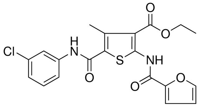 ETHYL 5-[(3-CHLOROANILINO)CARBONYL]-2-(2-FUROYLAMINO)-4-METHYL-3-THIOPHENECARBOXYLATE