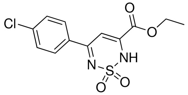 ethyl 5-(4-chlorophenyl)-2H-1,2,6-thiadiazine-3-carboxylate 1,1-dioxide