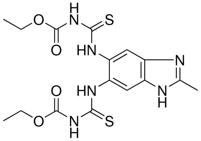 ETHYL {[5-({[(ETHOXYCARBONYL)AMINO]CARBOTHIOYL}AMINO)-2-METHYL-1H-BENZIMIDAZOL-6-YL]AMINO}CARBOTHIOYLCARBAMATE