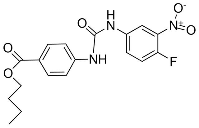 BUTYL 4-(3-(4-FLUORO-3-NITROPHENYL)UREIDO)BENZOATE