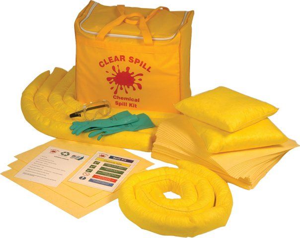 Chemical spill kit bag