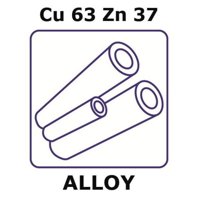 Brass alloy, Cu63Zn37