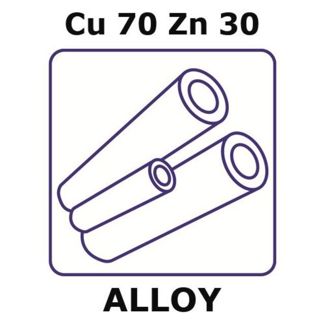 Brass alloy, Cu70Zn30