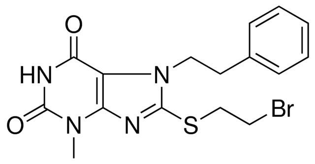 8-((2-BROMOETHYL)THIO)-3-ME-7-(2-PHENYLETHYL)-3,7-DIHYDRO-1H-PURINE-2,6-DIONE