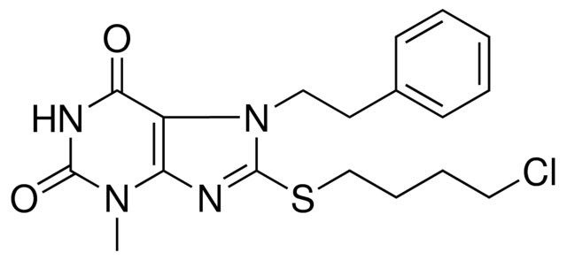 8-(4-CHLORO-BUTYLSULFANYL)-3-METHYL-7-PHENETHYL-3,7-DIHYDRO-PURINE-2,6-DIONE