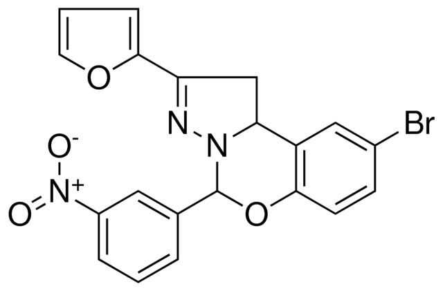 8-BR-2-FURAN-2-YL-4(3-NITRO-PH)1,9B-2H-5-OXA-3,3A-DIAZA-CYCLOPENTA(A)NAPHTHALENE