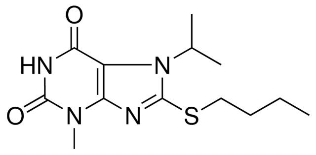 8-BUTYLSULFANYL-7-ISOPROPYL-3-METHYL-3,7-DIHYDRO-PURINE-2,6-DIONE