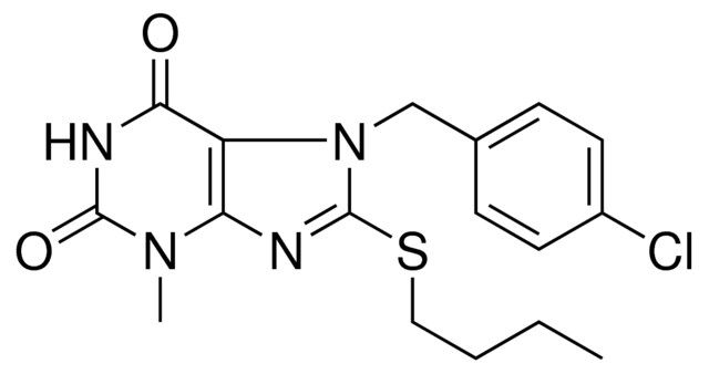 8-BUTYLSULFANYL-7-(4-CHLORO-BENZYL)-3-METHYL-3,7-DIHYDRO-PURINE-2,6-DIONE