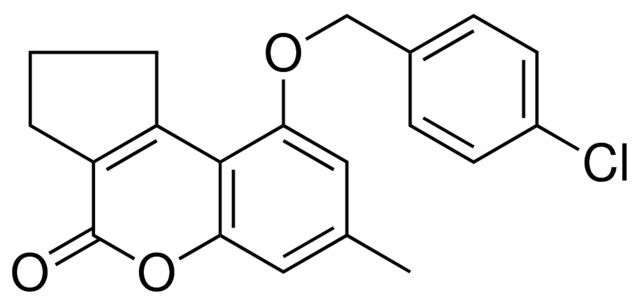 9-(4-CHLORO-BENZYLOXY)-7-METHYL-2,3-DIHYDRO-1H-CYCLOPENTA(C)CHROMEN-4-ONE