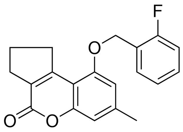 9-(2-FLUORO-BENZYLOXY)-7-METHYL-2,3-DIHYDRO-1H-CYCLOPENTA(C)CHROMEN-4-ONE