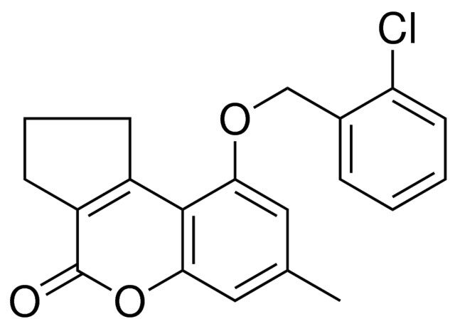 9-(2-CHLORO-BENZYLOXY)-7-METHYL-2,3-DIHYDRO-1H-CYCLOPENTA(C)CHROMEN-4-ONE