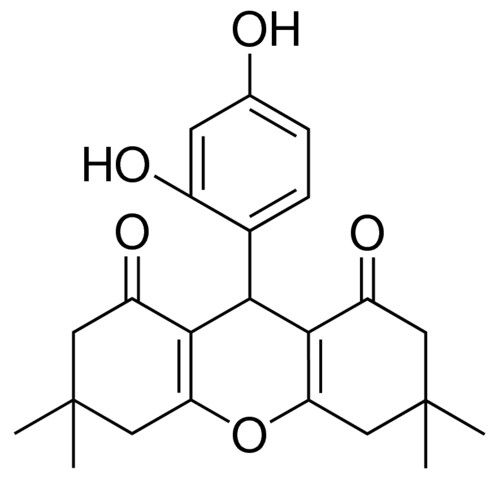 9-(2,4-DI-HO-PH)3,3,6,6-TETRA-ME-3,4,5,6,7,9-HEXAHYDRO-1H-XANTHENE-1,8(2H)-DIONE