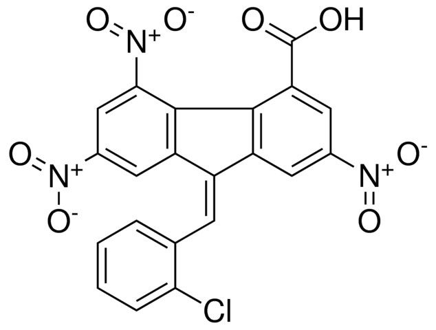 9-(2-CHLORO-BENZYLIDENE)-2,5,7-TRINITRO-9H-FLUORENE-4-CARBOXYLIC ACID